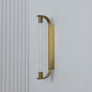 Mira Transparent Glass Brushed Brass Led Wall Sconce - Heka Lighting & Trading Limited