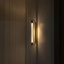 Mira Transparent Glass Brushed Brass Led Wall Sconce - Heka Lighting & Trading Limited