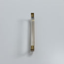 Mira Transparent Glass Brushed Brass Led Wall Sconce - Heka Lighting & Trading Limited