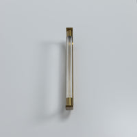 Mira Transparent Glass Brushed Brass Led Wall Sconce - Heka Lighting & Trading Limited