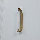 Mira Transparent Glass Brushed Brass Led Wall Sconce - Heka Lighting & Trading Limited
