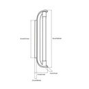 Mira Transparent Glass Brushed Brass Led Wall Sconce - Heka Lighting & Trading Limited