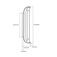 Mira Transparent Glass Brushed Brass Led Wall Sconce - Heka Lighting & Trading Limited