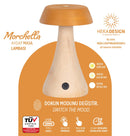 Morchella Rechargeable Yellow Table Lamp - Heka Lighting & Trading Limited