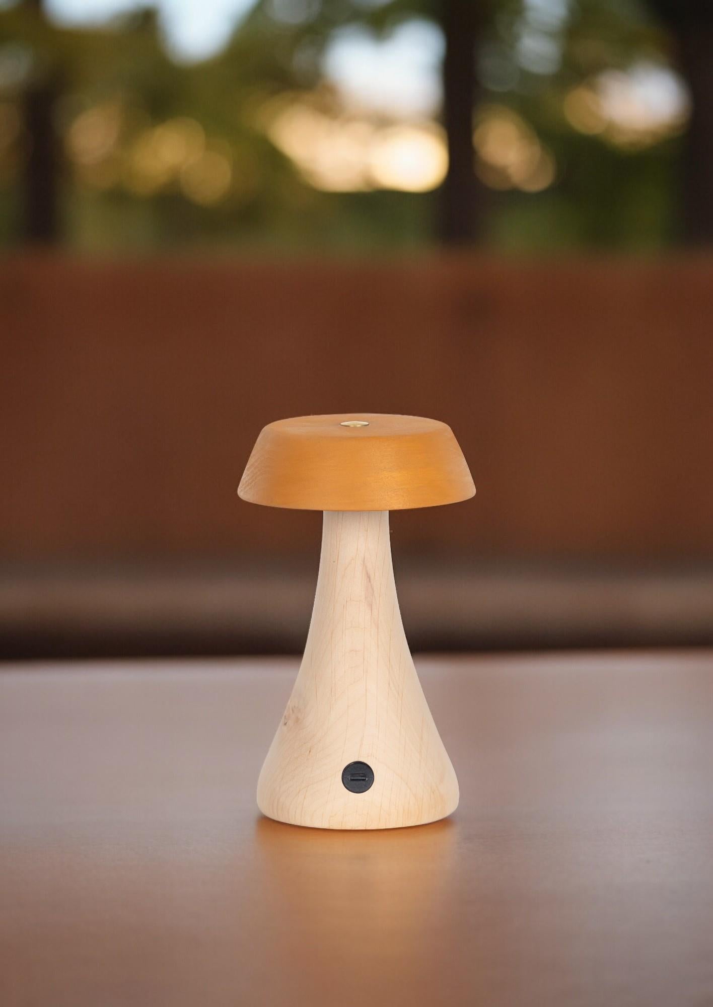 Morchella Rechargeable Yellow Table Lamp - Heka Lighting & Trading Limited
