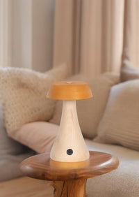 Morchella Rechargeable Yellow Table Lamp - Heka Lighting & Trading Limited