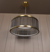 Nablus Transparent Glass Stick Antique Chandelier - 80Cm - Heka Lighting & Trading Limited