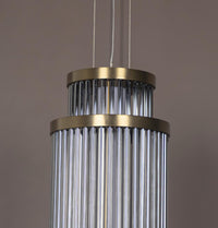 Nablus Transparent Glass Stick Antique Pendant Light - Heka Lighting & Trading Limited