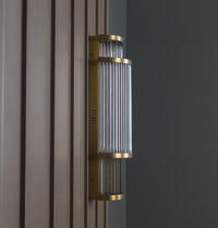 Nablus Transparent Glass Stick Antique Wall Sconce - Heka Lighting & Trading Limited