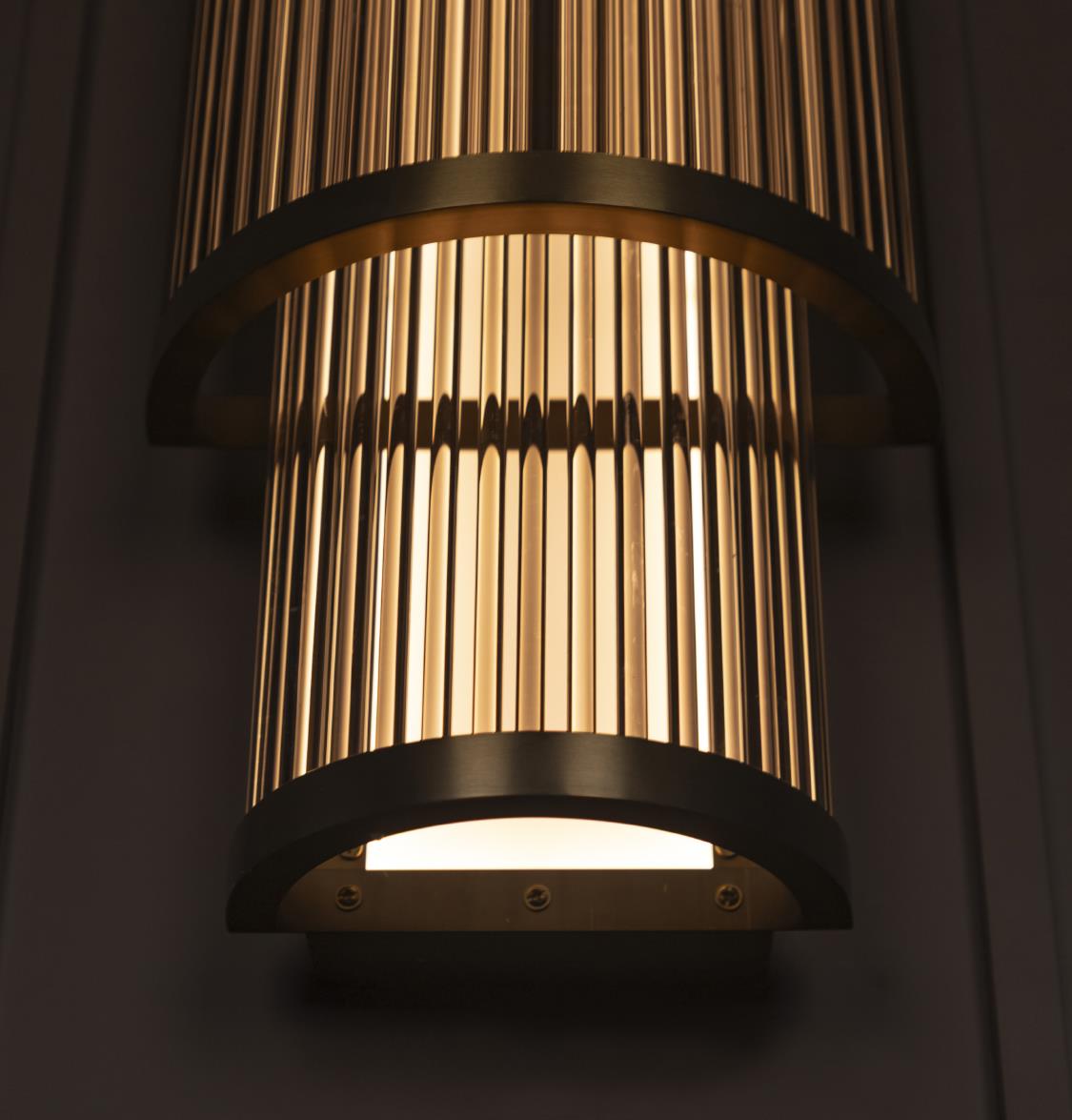 Nablus Transparent Glass Stick Antique Wall Sconce - Heka Lighting & Trading Limited