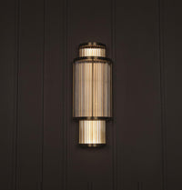 Nablus Transparent Glass Stick Antique Wall Sconce - Heka Lighting & Trading Limited