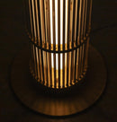 Nablus Transparent Glass Stick Brushed Brass Floor Lamp - Heka Lighting & Trading Limited