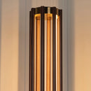Naramata Wood Brushed Brass Brown Floor Lamp - Heka Lighting & Trading Limited
