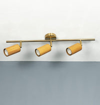 Niagara 3-Piece Wood Brushed Brass Wall Sconce - Heka Lighting & Trading Limited