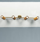 Niagara Set Of 4 Wood Brushed Brass Wall Sconce - Heka Lighting & Trading Limited