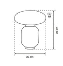 Nova White Soft Touch Narrow Table Lamp 30Cm - Heka Lighting & Trading Limited