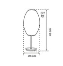Nova White Soft Touch Table Lamp 28 Cm - Heka Lighting & Trading Limited