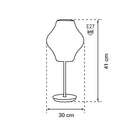 Nova White Soft Touch Table Lamp 30 Cm - Heka Lighting & Trading Limited