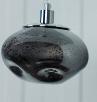 Odense Bubble Flat Smoked Glass Chrome Chandelier - Heka Lighting & Trading Limited