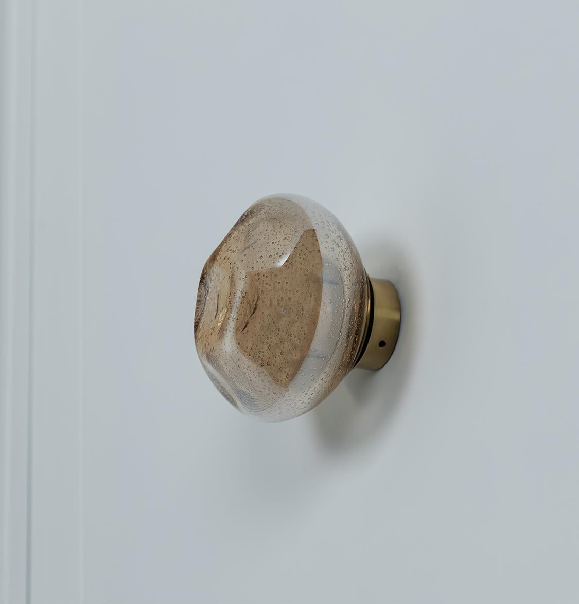 Odense Bubbly Flat Honey Glass Antique Led Wall Sconce - Heka Lighting & Trading Limited