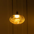 Odense Bubbly Flat Honey Glass Antique Pendant Light Chandelier - Heka Lighting & Trading Limited