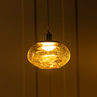 Odense Bubbly Flat Honey Glass Antique Pendant Light Chandelier - Heka Lighting & Trading Limited