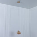 Odense Bubbly Flat Honey Glass Antique Pendant Light Chandelier - Heka Lighting & Trading Limited