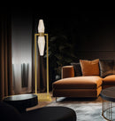 Omega 2's Transparent Glass Antique Floor Lamp - Heka Lighting & Trading Limited