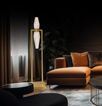 Omega 2's Transparent Glass Antique Floor Lamp - Heka Lighting & Trading Limited