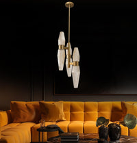 Omega 6's Transparent Glass Antique Led Pendant Light Chandelier - Heka Lighting & Trading Limited