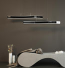 Oslo Platinum Stainless Acrylic Dining Table Chandelier - Heka Lighting & Trading Limited