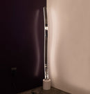 Oslo Platinum Stainless White Acrylic Floor Lamp - Heka Lighting & Trading Limited