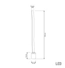 Oslo Platinum Stainless White Acrylic Floor Lamp - Heka Lighting & Trading Limited