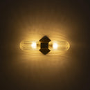 Ottava Set Of 2 Transparent Brushed Bruss Wall Sconce - Heka Lighting & Trading Limited