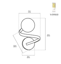 Pamir Single Opal Glass Soft Wall Sconce - Heka Lighting & Trading Limited