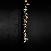 Peru Brass Transparent Swallow Glass Chandelier 300Cm - Heka Lighting & Trading Limited