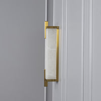 Polaris White Marbled Led Wall Sconce - 60 Cm - Heka Lighting & Trading Limited
