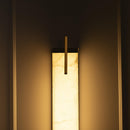 Polaris White Marbled Led Wall Sconce - 60 Cm - Heka Lighting & Trading Limited