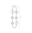 Pontus 4-Light Brushed Brass Wall Sconce - Heka Lighting & Trading Limited