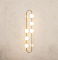 Pontus 6-Light Brushed Brass Wall Sconce - Heka Lighting & Trading Limited