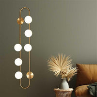 Pontus 6-Light Brushed Brass Wall Sconce - Heka Lighting & Trading Limited