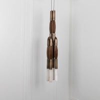Pony Double Horse Hair Dark Antique Marble Pendant Light Big Chandelier - Heka Lighting & Trading Limited