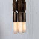 Pony Double Horse Hair Dark Antique Marble Pendant Light Small Chandelier - Heka Lighting & Trading Limited
