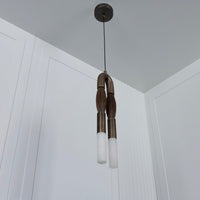 Pony Horse Hair Dark Antique Marble Pendant Light Small Chandelier - Heka Lighting & Trading Limited