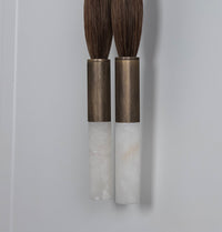 Pony Horse Hair Dark Antique Marble Small Wall Sconce - Heka Lighting & Trading Limited