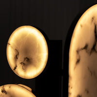 Regina Platinum Marble Floor Lamp - Heka Lighting & Trading Limited