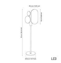Regina Platinum Marble Floor Lamp - Heka Lighting & Trading Limited