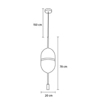 Ruanda Transparent Pendant Light Chandelier 20 Cm - Heka Lighting & Trading Limited
