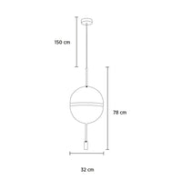 Ruanda Transparent Pendant Light Chandelier 32 Cm - Heka Lighting & Trading Limited