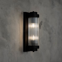 Sümela Black Glass Wall Sconce 40 Cm - Heka Lighting & Trading Limited